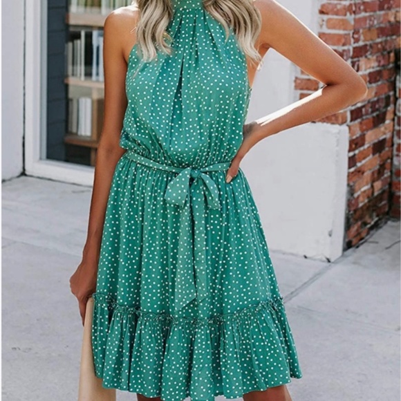btfbm dress green BTFBM Summer Maxi Dresses for Women 2026 Spring Sleeveless Casual Ruched High Waisted Long Sundress Flowy Beach Dress(Army Green, Small) at Amazon Women's Clothing store